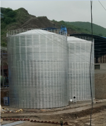 宁蒗粮食钢板仓的安装全过程不用热焊接